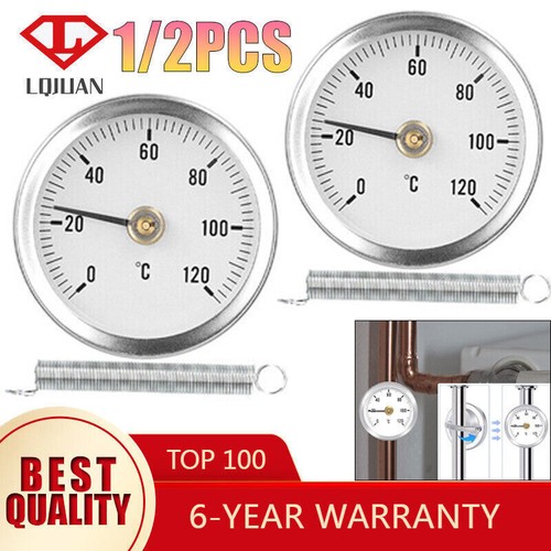 Pipe clip dial thermometer - pipe,