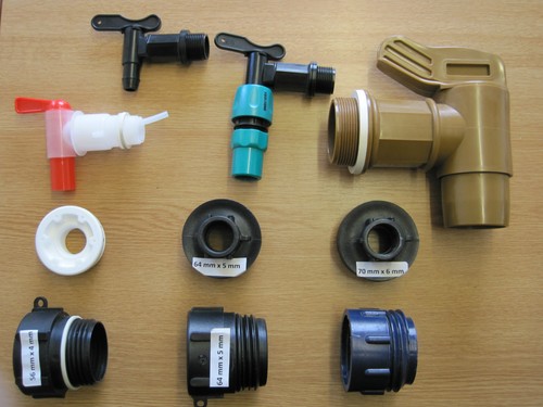 Barrel adaptor tap fitting - adaptor,
